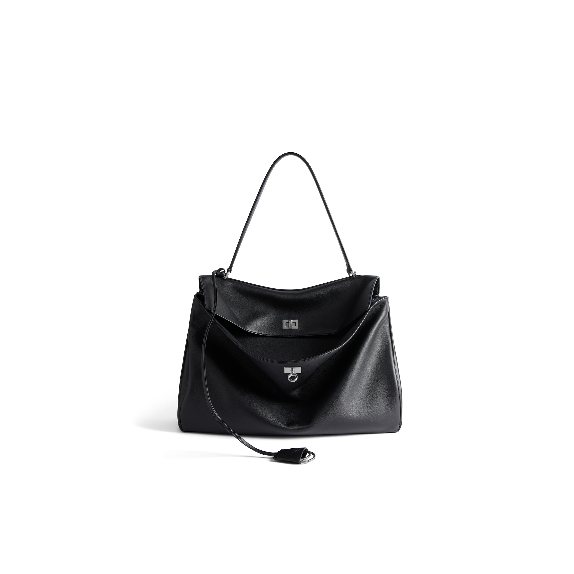 BALENCIAGA WOMEN'S RODEO LARGE HANDBAG IN BLACK  (40*30*13cm)